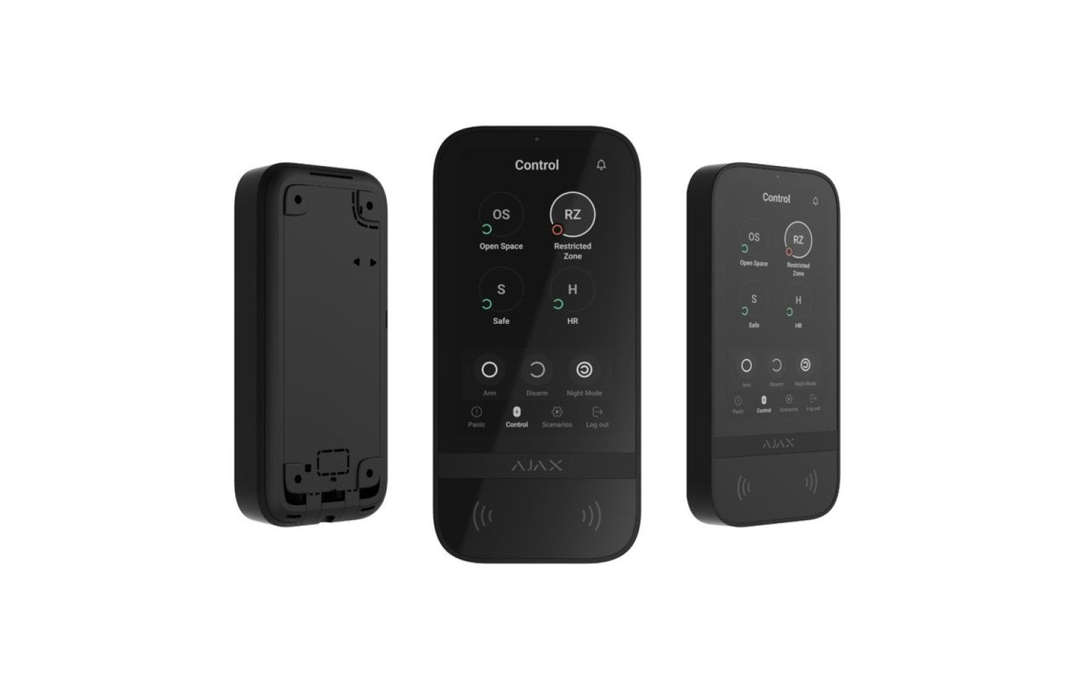 Ajax Ajax Keypad Touchscreen Zwart alarmbediening zwart