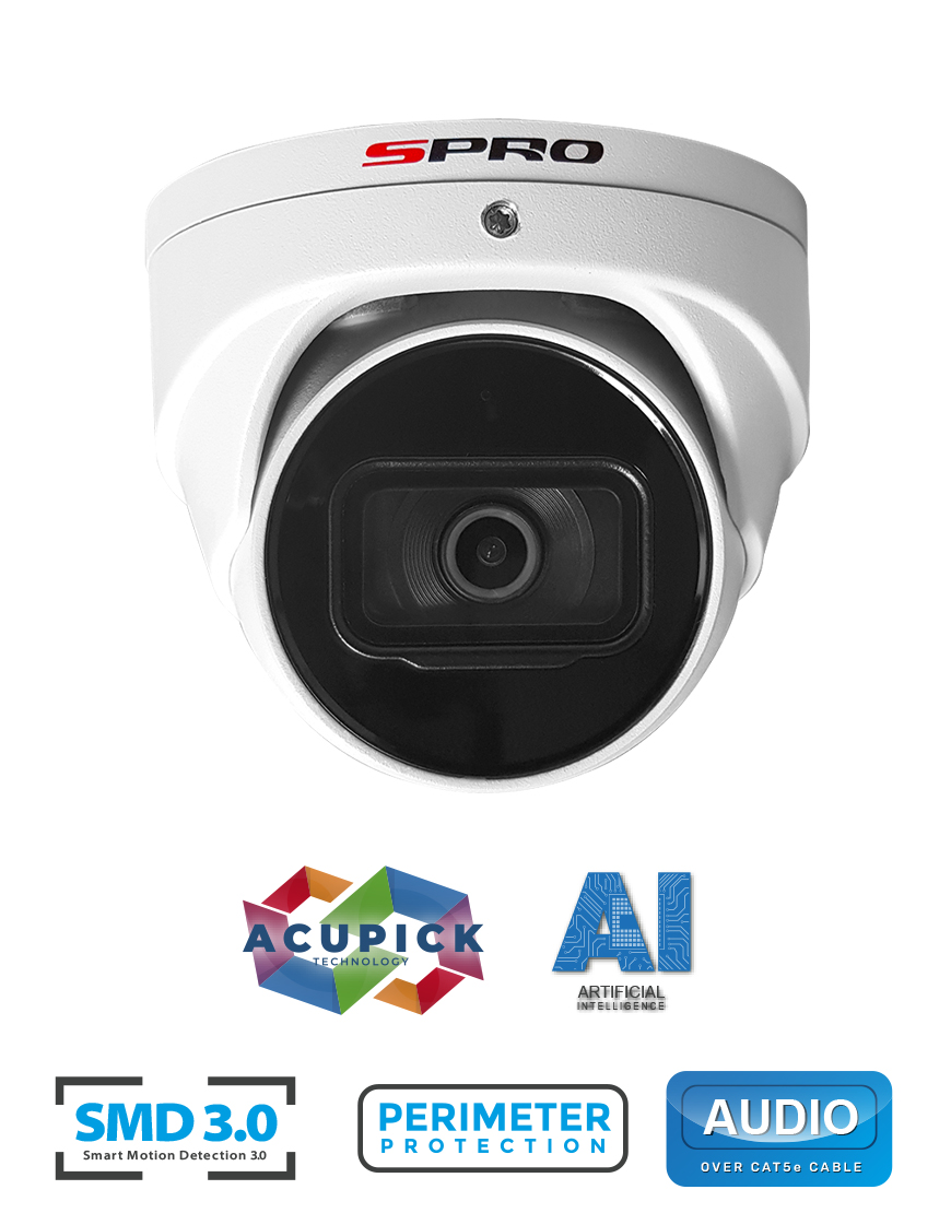 SPRO DHIPD40/28RW/50-M-I2 4MP AcuPick turretcamera