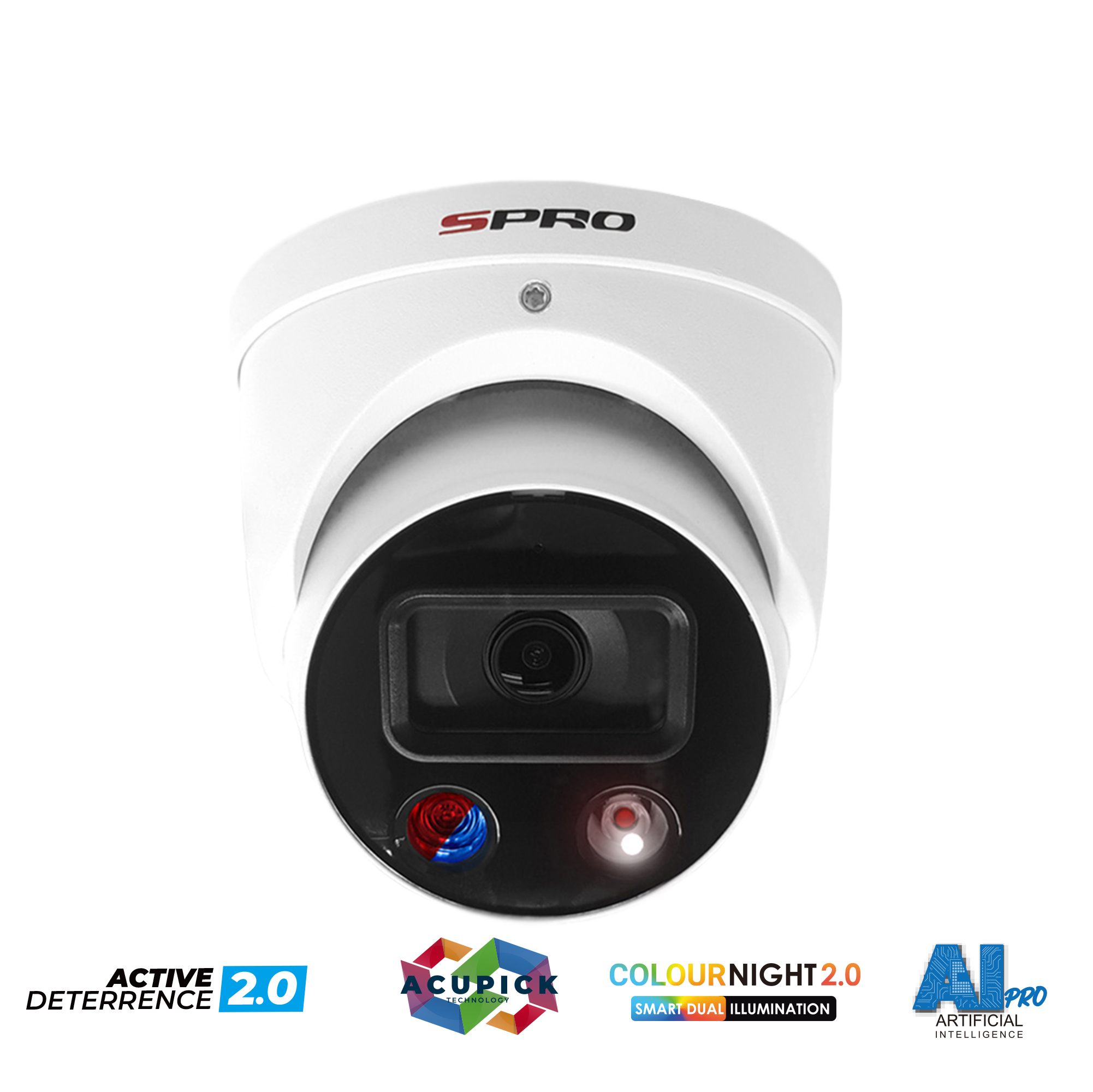 SPRO DHIPD50/28LRW/30-D-V4 witte turretcamera