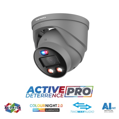 SPRO DHIPD80/28LRG/30-D-V5 grijze turretcamera