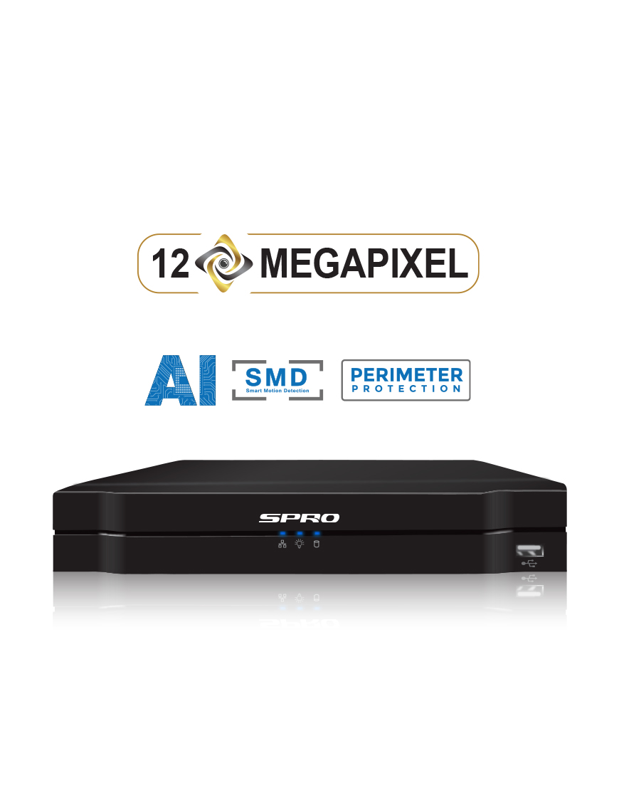SPRO DHIPNVR04-A5 4-kanaals PoE NVR