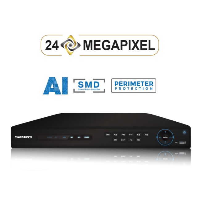 SPRO DHIPNVR08-4K-V2-0TB 8-kanaals NVR