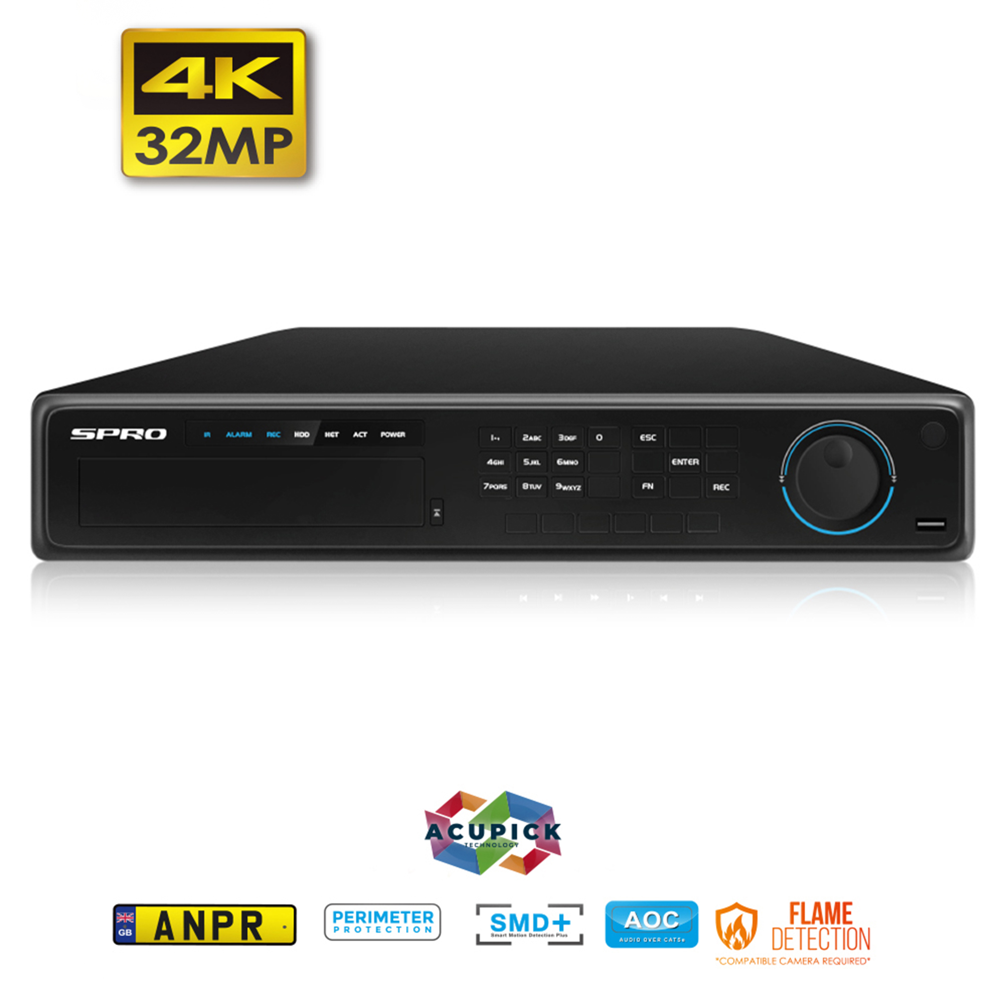 SPRO DHIPNVR64-A8 64-kanaals NVR