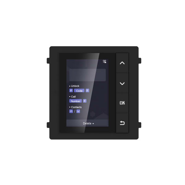 Hikvision DS-KD-DIS 3.5” Intercom Display – Compact video intercom