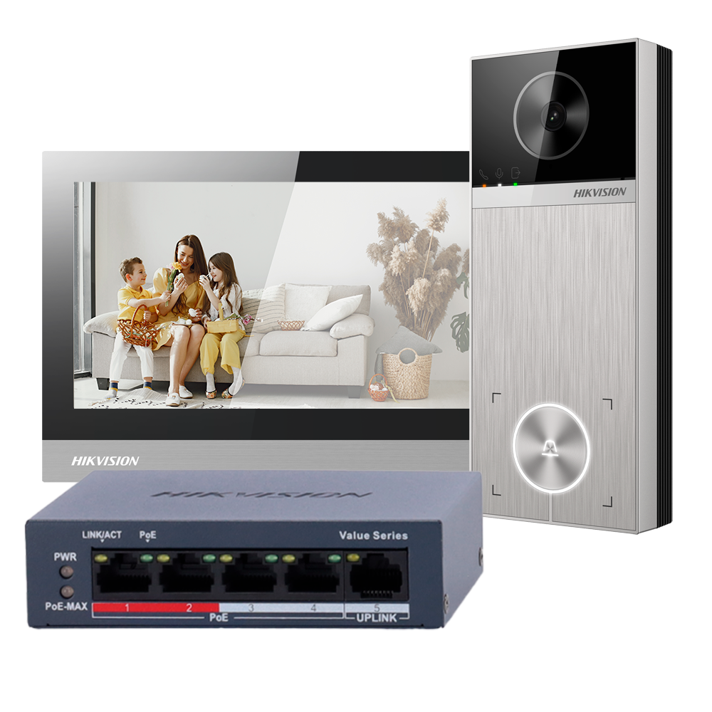 Hikvision video-intercomkit netwerkkabel