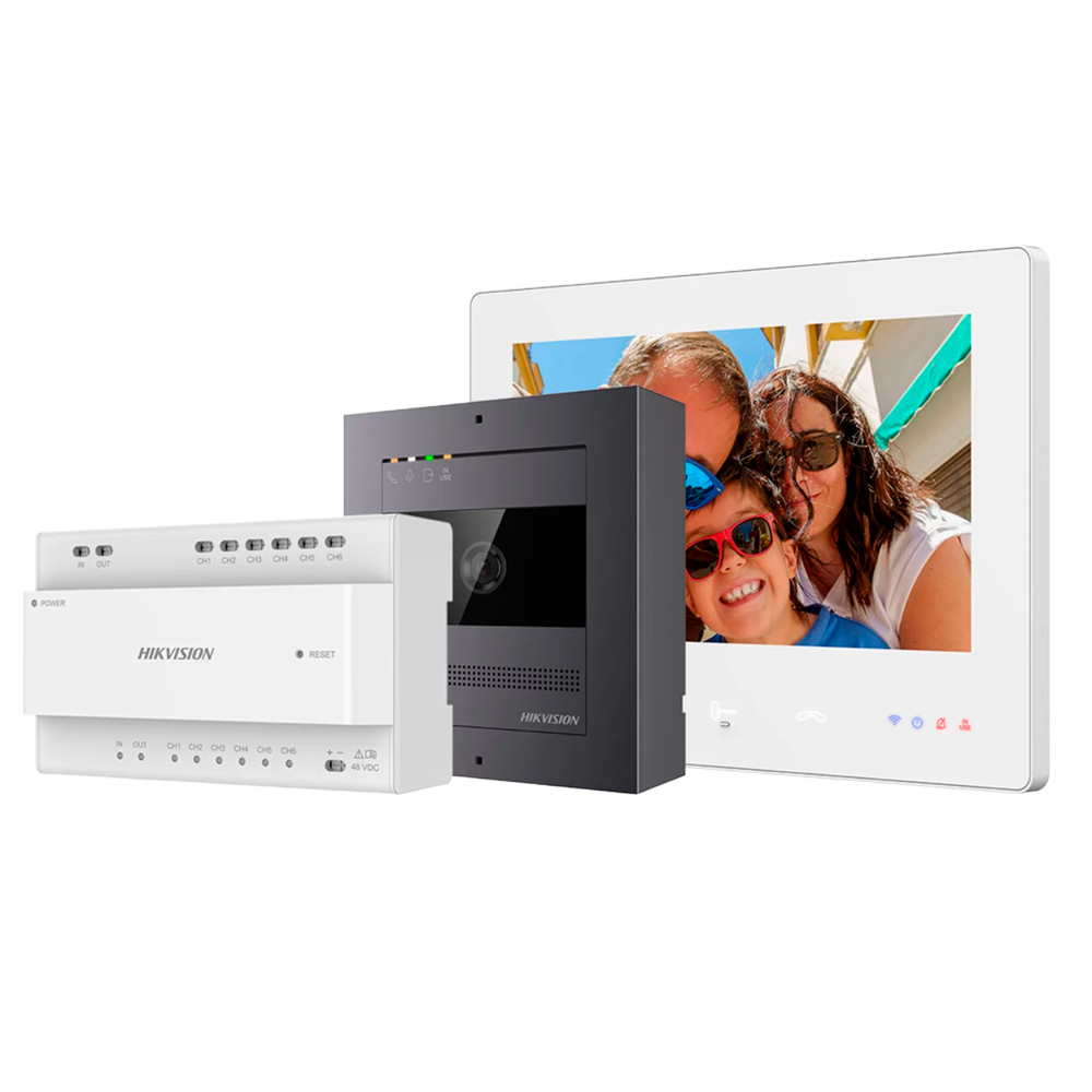 Hikvision DS-KIS704EY aluminium intercomkit