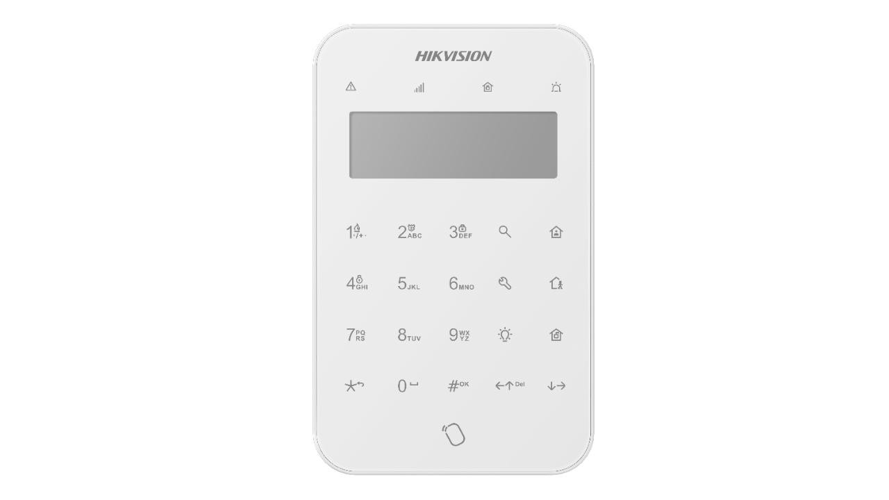 Hikvision DS-PK1-LT-WE draadloos LCD keypad