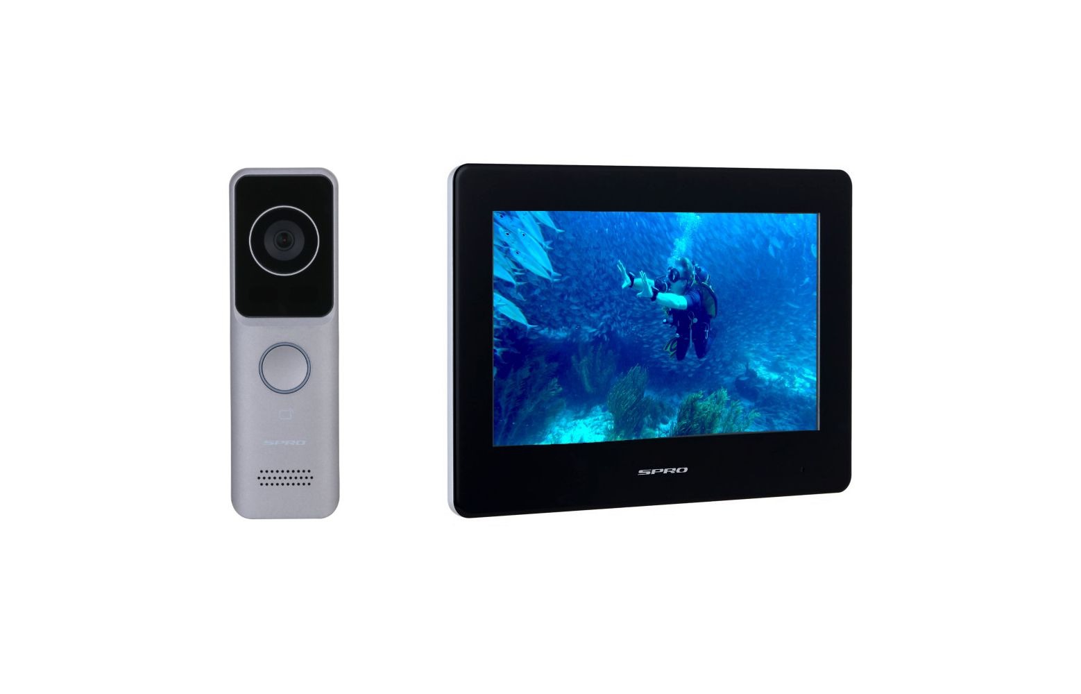 SPRO intercomkit met VI-STN04 en 7 inch monitor